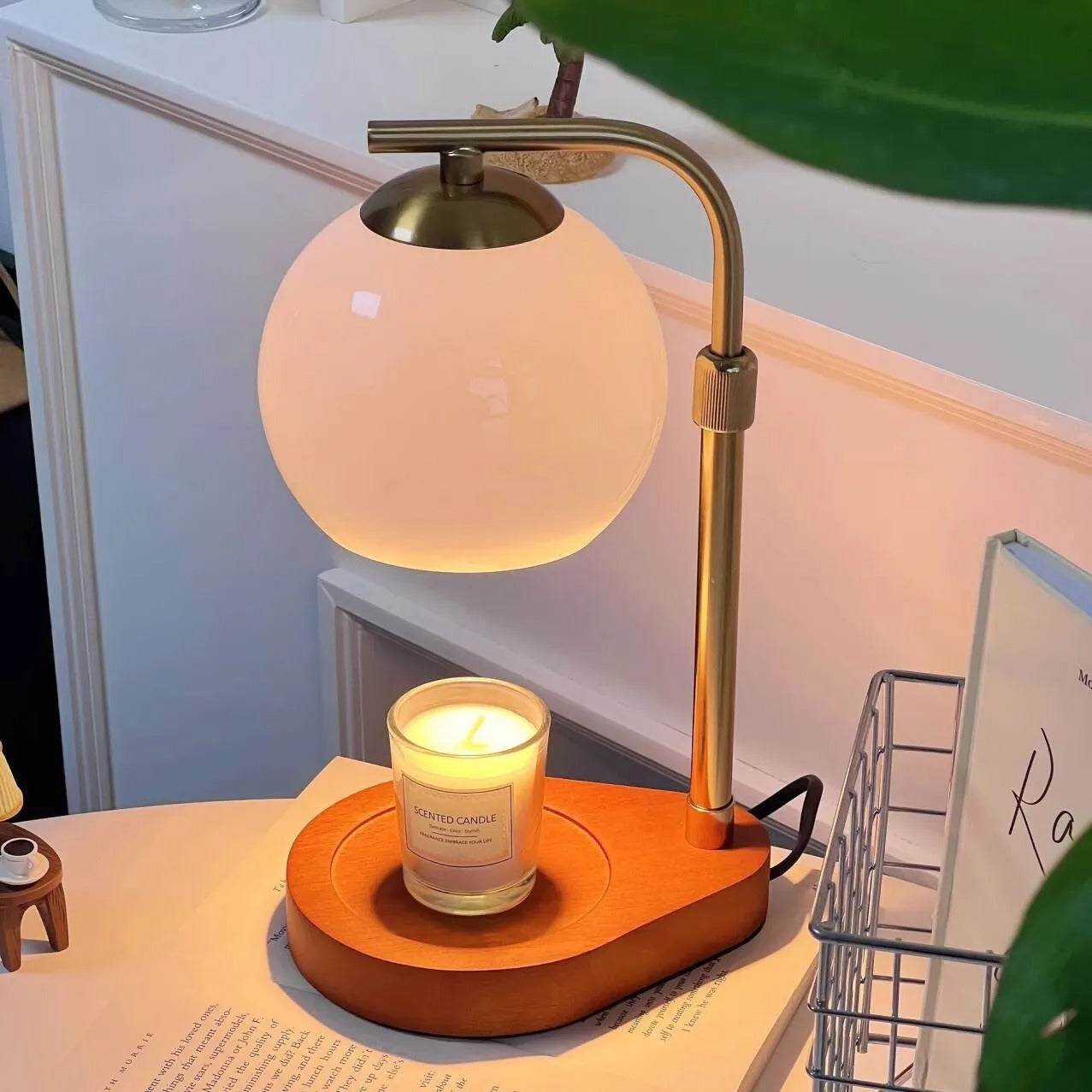 MEELANO Tamara Lysvarmerlampe – moderne hygge og stil