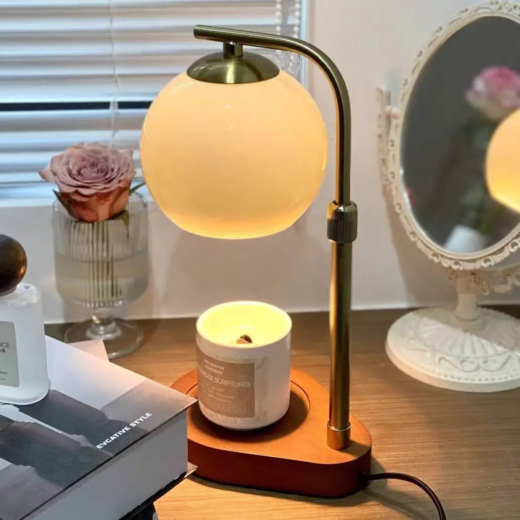 MEELANO Tamara Lysvarmerlampe – moderne hygge og stil
