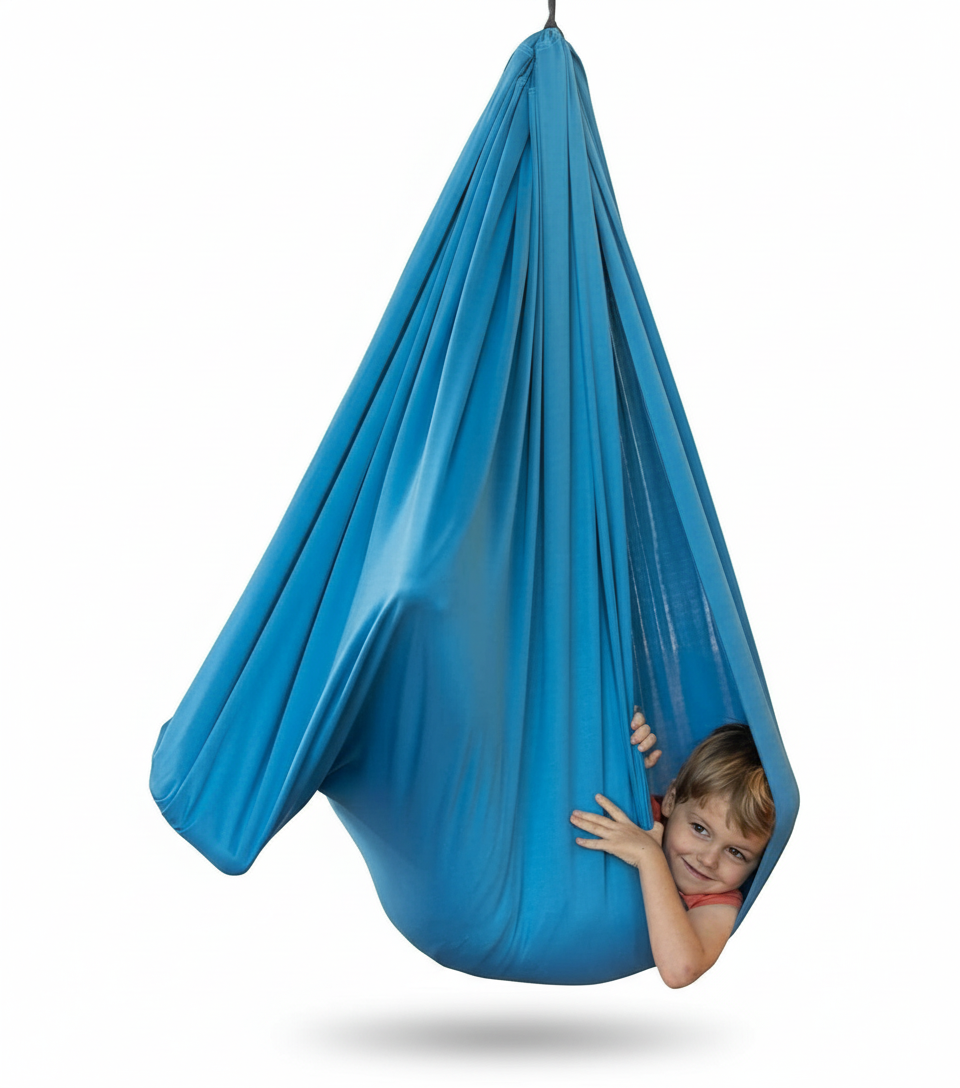 MEELANO TherapySwing – Sensorisk Gynge til Børn & Særlige Behov i Elastisk Stof