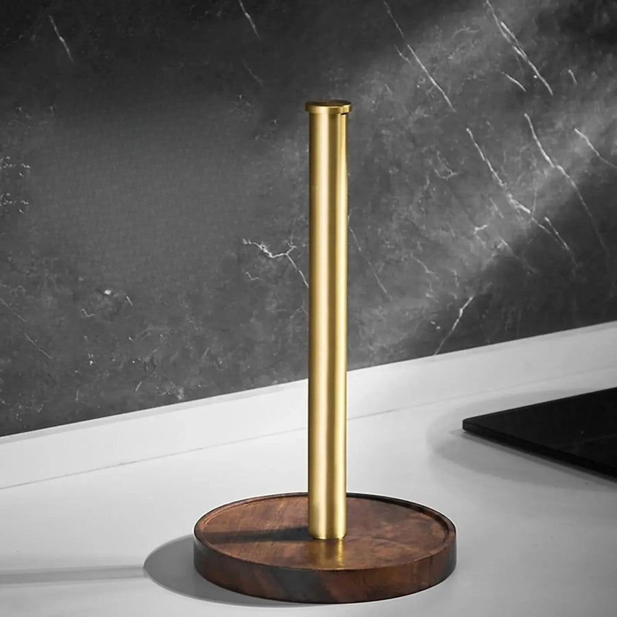 MEELANO Elegant Papirhåndklædeholder Med Stabilt Design Slank Og Moderne Træ