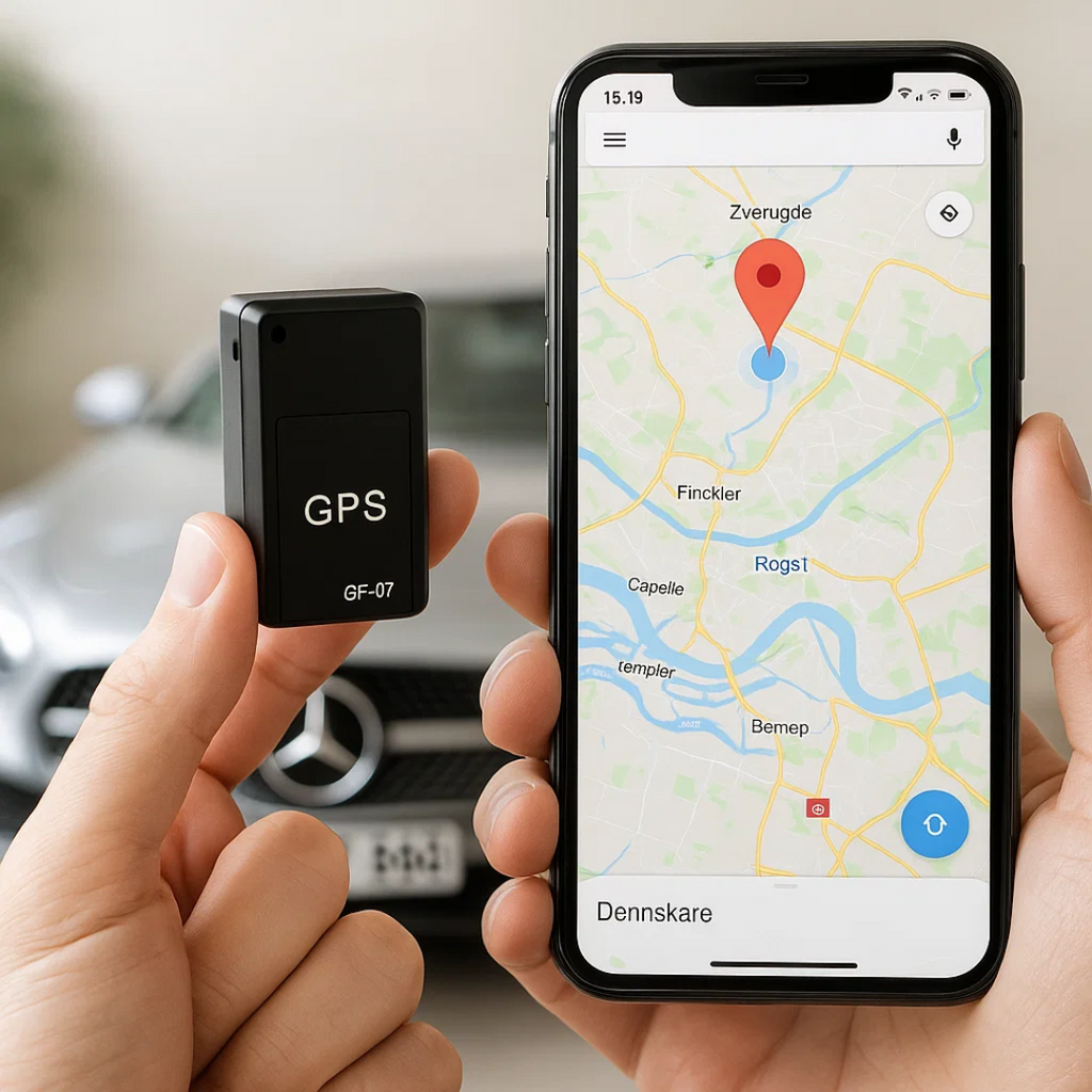 MEELANO Mini GPS-tracker Med Lyd, Magnet Og Live-sporing Til Bil, Cykel Og Taske