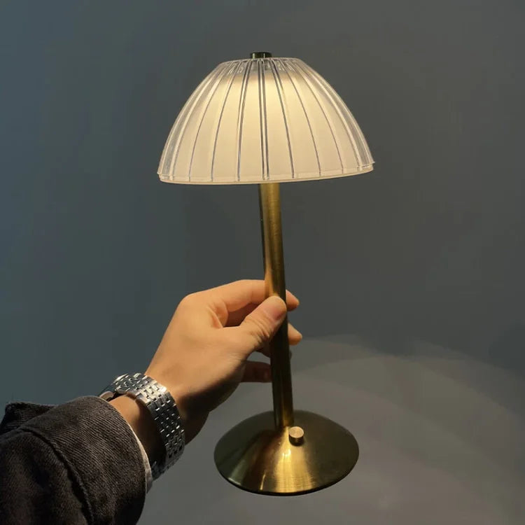 MEELANO Trådløs Bordlampe LED Akryl Med Justerbar Lysstyrke