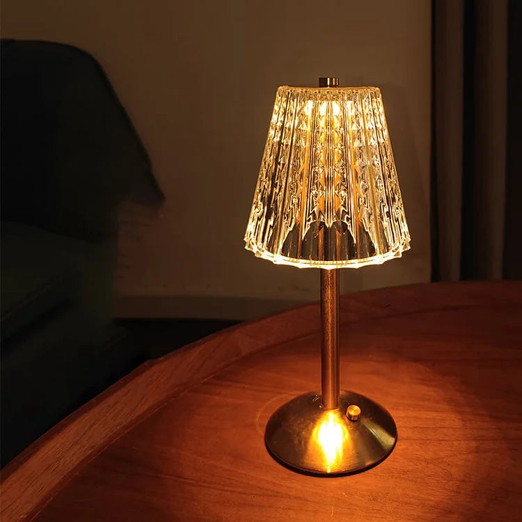 MEELANO Trådløs Bordlampe LED Akryl Med Justerbar Lysstyrke