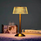 MEELANO Trådløs Bordlampe LED Akryl Med Justerbar Lysstyrke