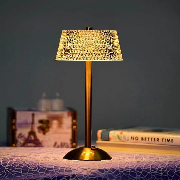 MEELANO Trådløs Bordlampe LED Akryl Med Justerbar Lysstyrke