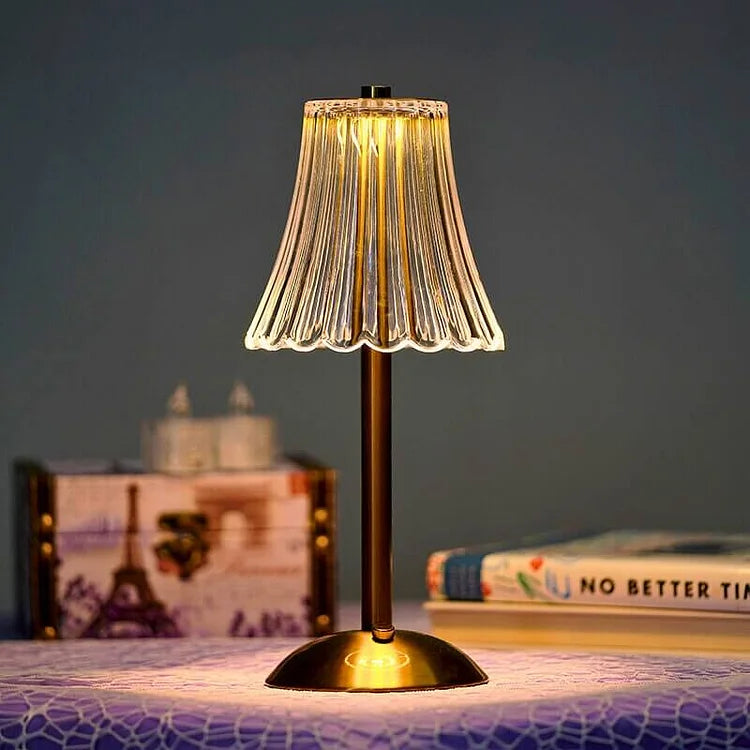 MEELANO Trådløs Bordlampe LED Akryl Med Justerbar Lysstyrke