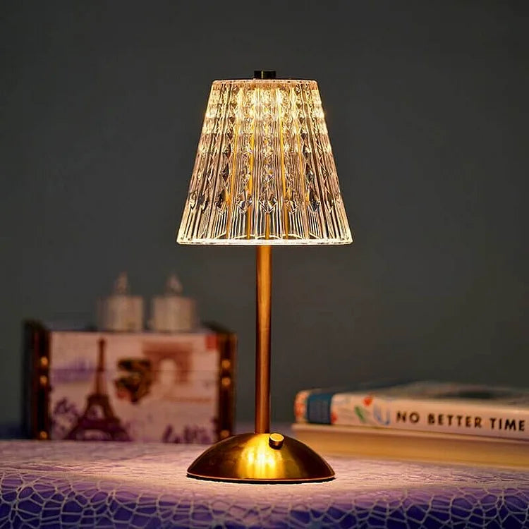 MEELANO Trådløs Bordlampe LED Akryl Med Justerbar Lysstyrke