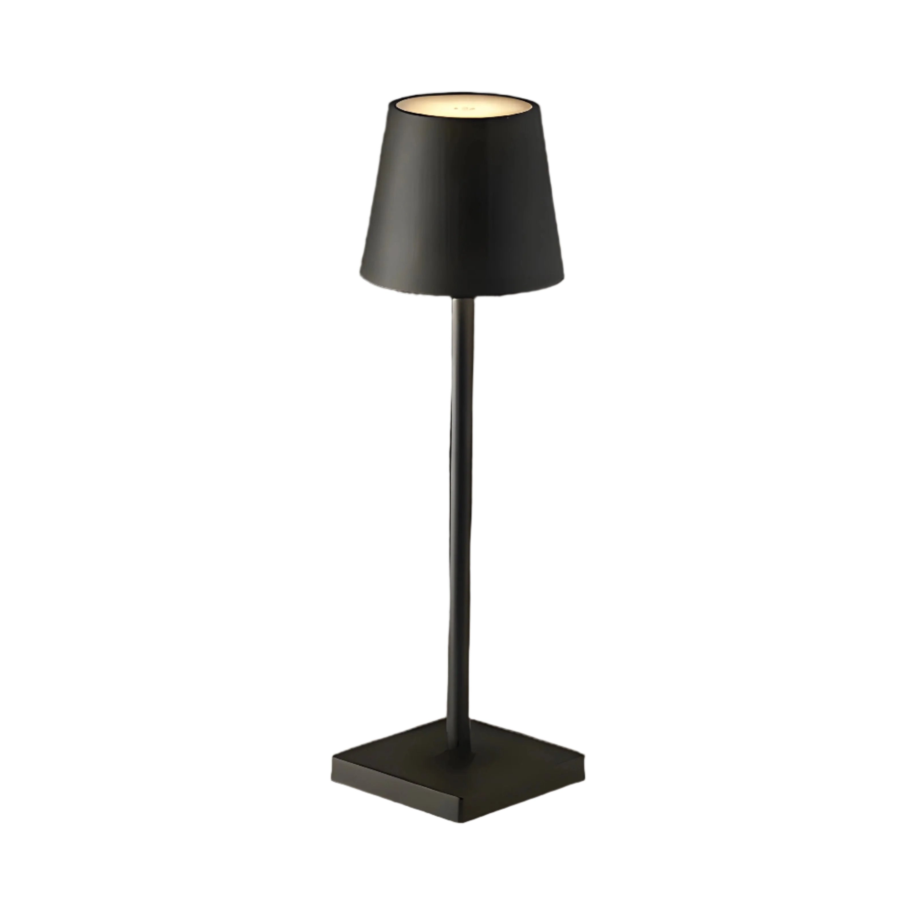 MEELANO Trådløs Bordlampe Uden Ledning Aluminium Sort