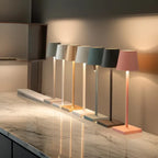 MEELANO Trådløs Bordlampe Uden Ledning Aluminium