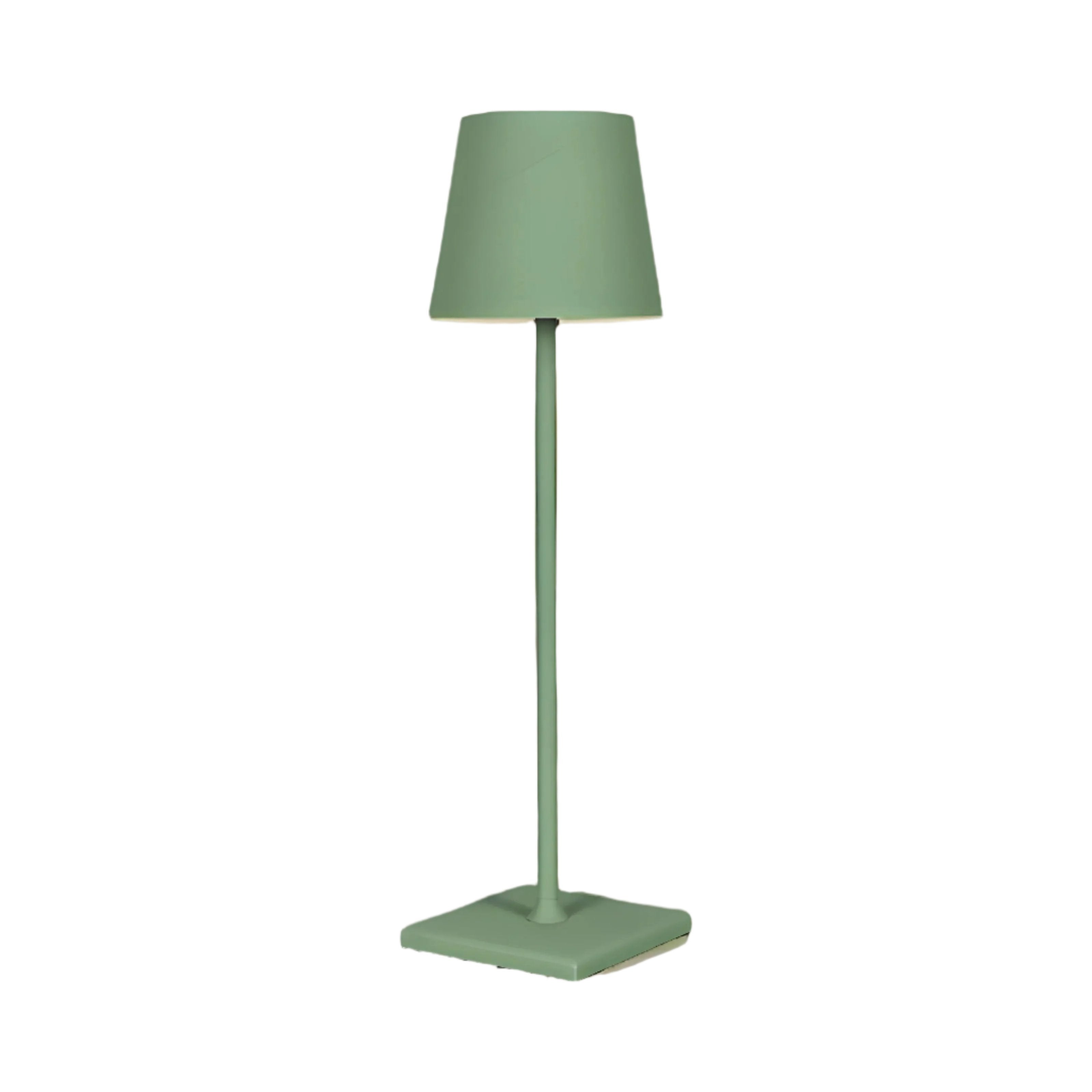 MEELANO Trådløs Bordlampe Uden Ledning Aluminium Grøn