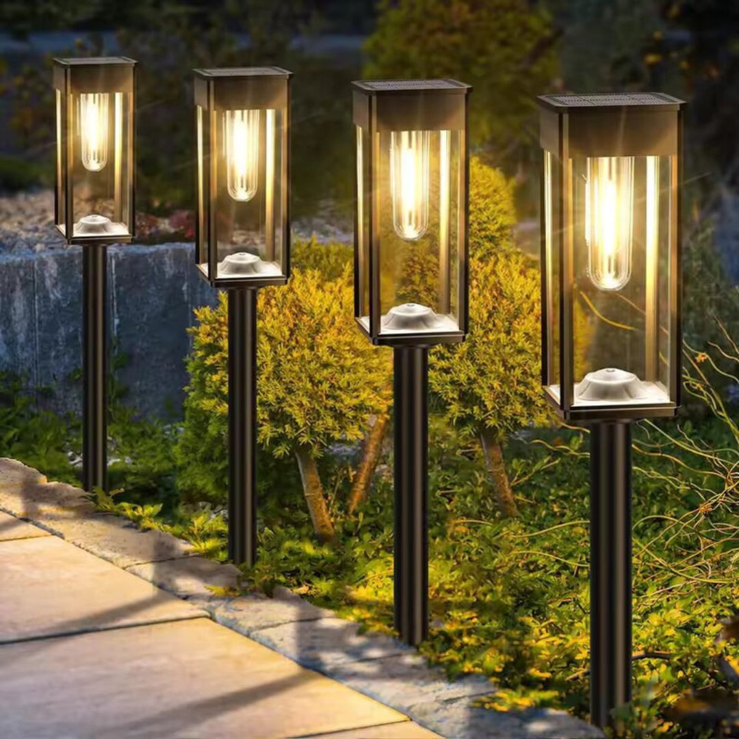 MEELANO Trådløs solar havelanterne LED – GlanzPfad udendørs lys til have og terrasse | Marthova