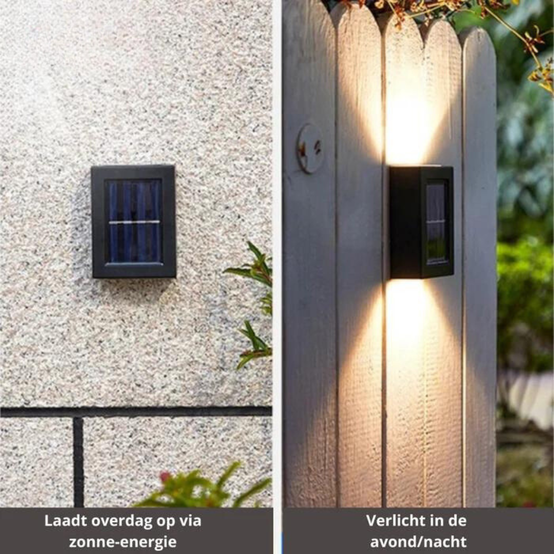 MEELANO Trådløse Solarlamper til Haven – Automatisk Opladning, IP65 Vandtæt