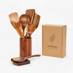 MEELANO Træ køkkensæt | Bæredygtig og elegant