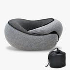 MEELANO TravelPillow Rejsepude – Ergonomisk Design & Ultimativ Komfort til Rejsen Mørk grå