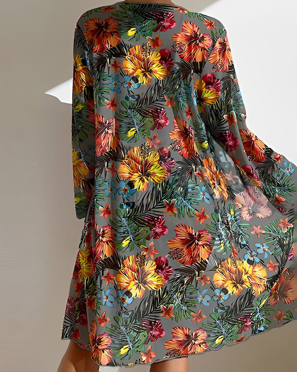 MEELANO Sahara | Dame Bikini – Tredelt Sæt, Farverigt Blomsterprint & Eksklusivt Strandlook