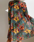 MEELANO Sahara | Dame Bikini – Tredelt Sæt, Farverigt Blomsterprint & Eksklusivt Strandlook