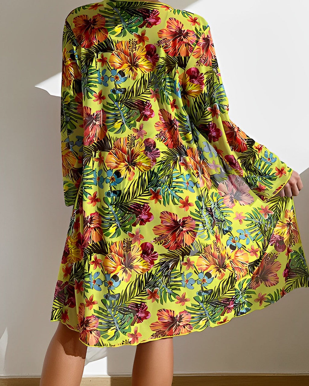 MEELANO Sahara | Dame Bikini – Tredelt Sæt, Farverigt Blomsterprint & Eksklusivt Strandlook
