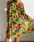 MEELANO Sahara | Dame Bikini – Tredelt Sæt, Farverigt Blomsterprint & Eksklusivt Strandlook