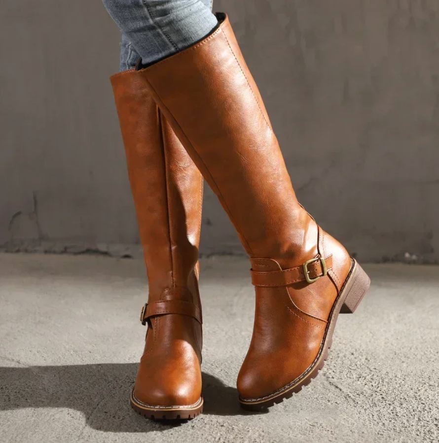 MEELANO Femme - Trendy damestøvler Brun