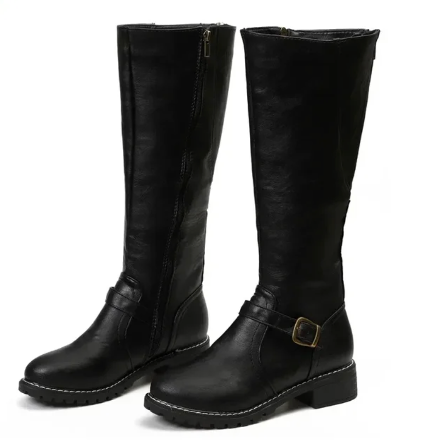 MEELANO Femme - Trendy damestøvler Sort