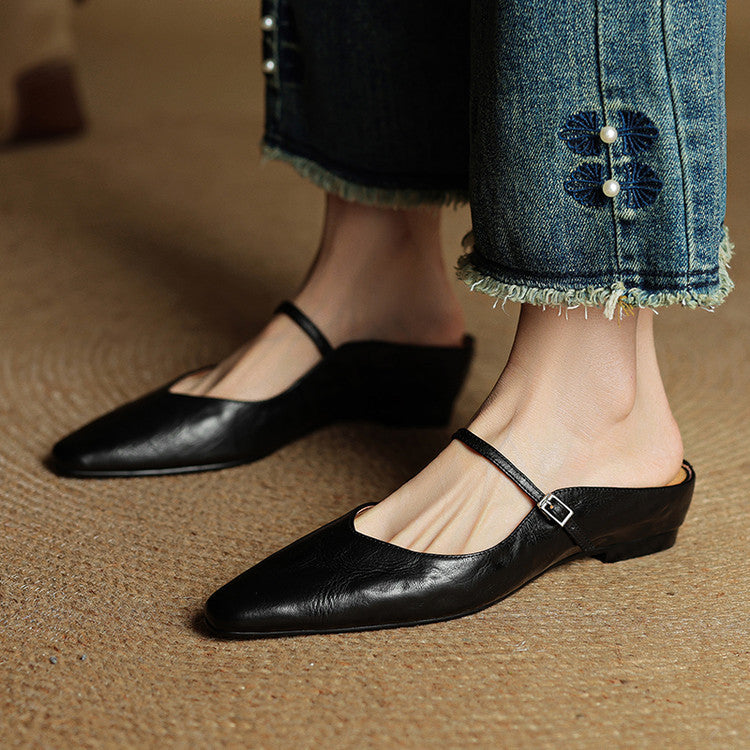 Triton | Damemules i ægte læder – Smarte slip-on loafers og raffinerede håndlavede puder 2