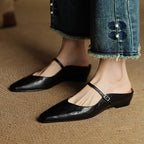 Triton | Damemules i ægte læder – Smarte slip-on loafers og raffinerede håndlavede puder 2
