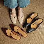 Triton | Damemules i ægte læder – Smarte slip-on loafers og raffinerede håndlavede puder 3