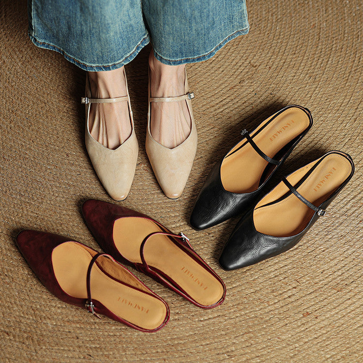 Triton | Damemules i ægte læder – Smarte slip-on loafers og raffinerede håndlavede puder 3