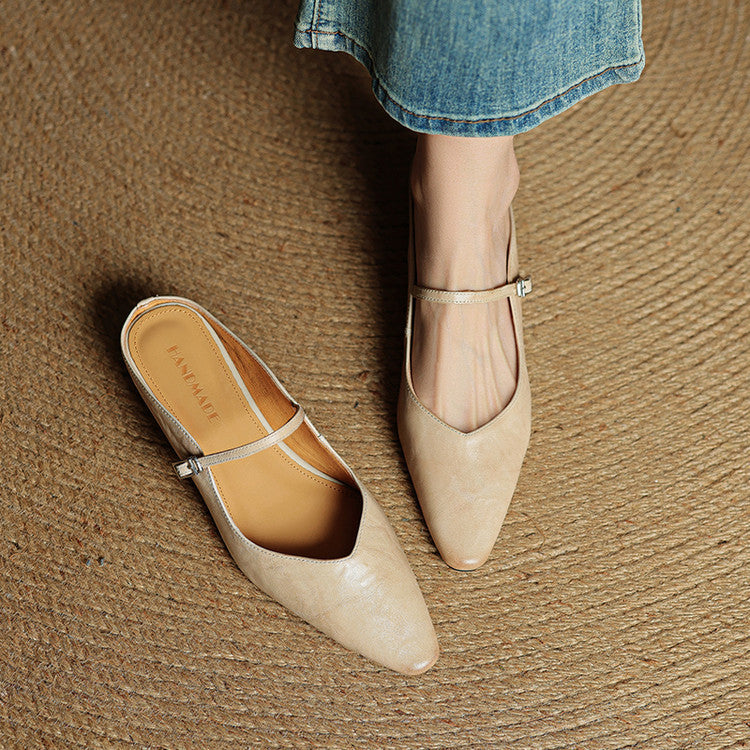 Triton | Damemules i ægte læder – Smarte slip-on loafers og raffinerede håndlavede puder 4