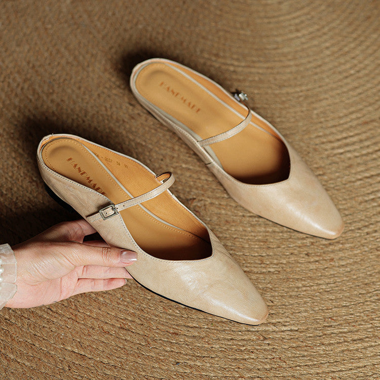 Triton | Damemules i ægte læder – Smarte slip-on loafers og raffinerede håndlavede puder 5