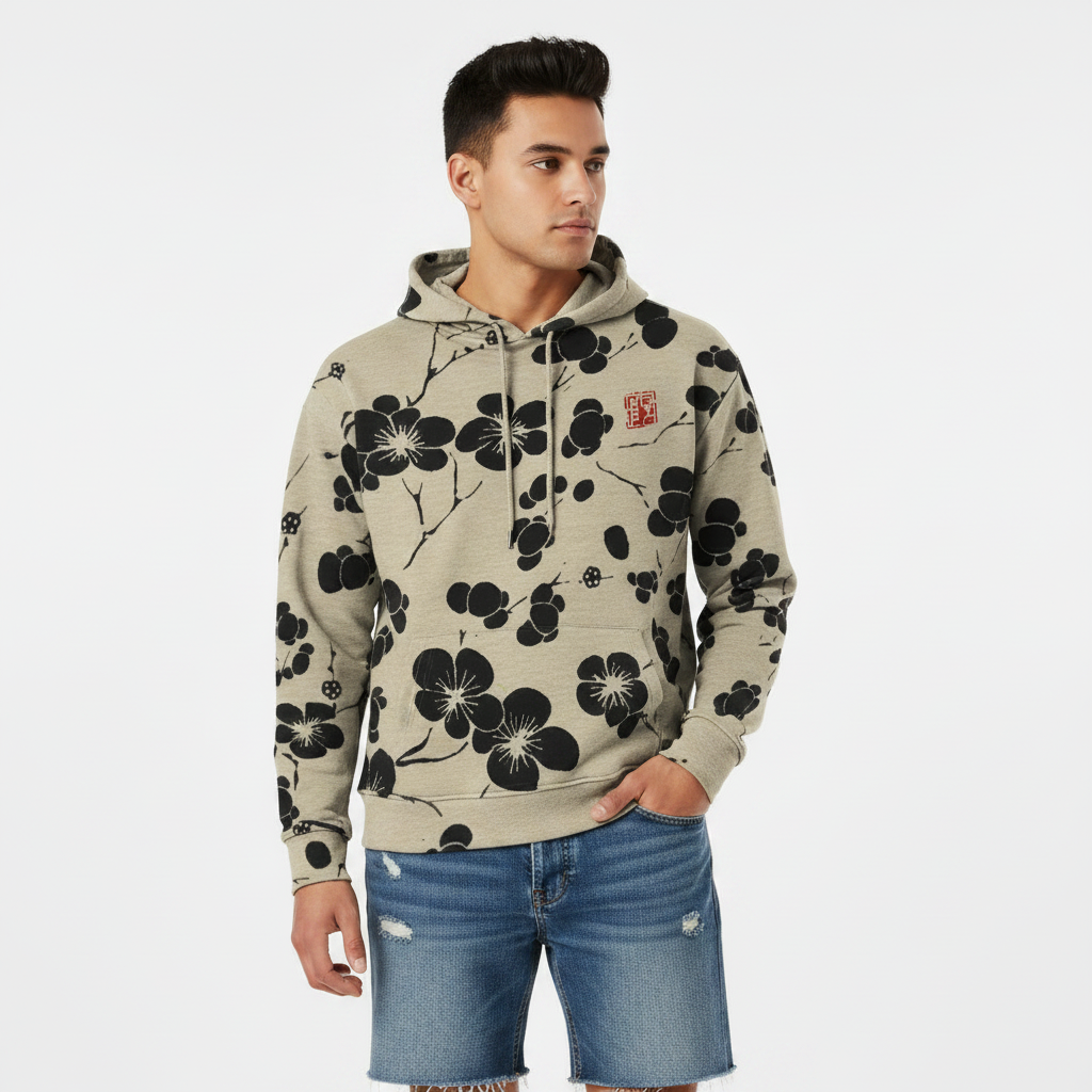 MEELANO Damaris | Unisex Oversized Hættetrøje i Fleece med Kængurulomme - Sweatshirt