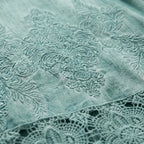 MEELANO Estelo | Tuniekkjole til damer - Broderet Kjole med V-hals og Blondekanter