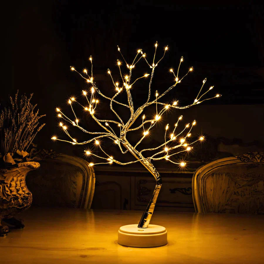 MEELANO Twinlingthree – 108 LED Lys Trælampe