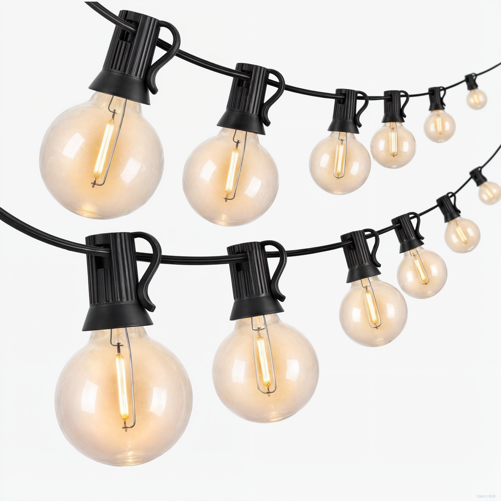 MEELANO Udendørs LED Lyskæde Med Varmt Lys Og Vandtæt Design