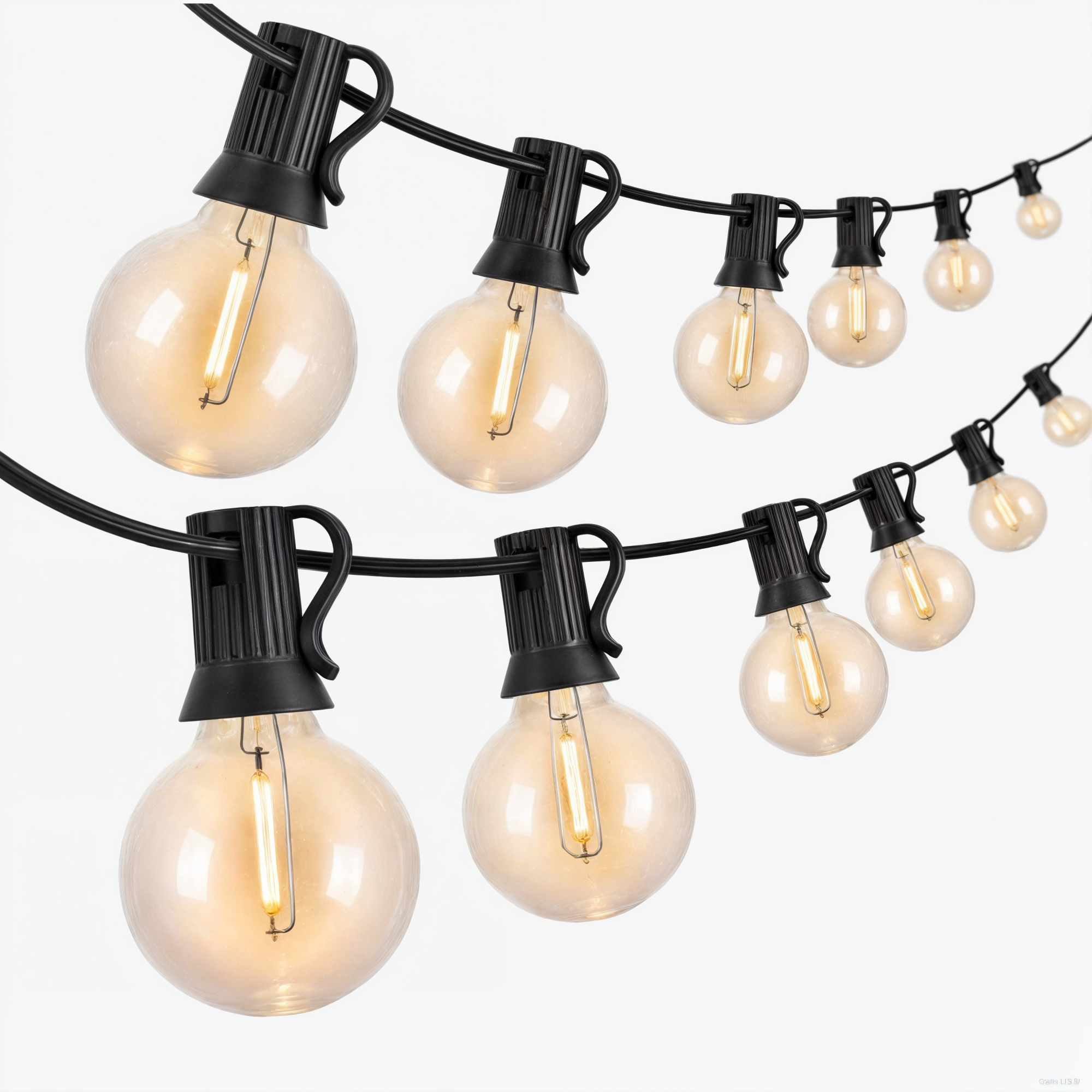 MEELANO Udendørs LED Lyskæde Med Varmt Lys Og Vandtæt Design