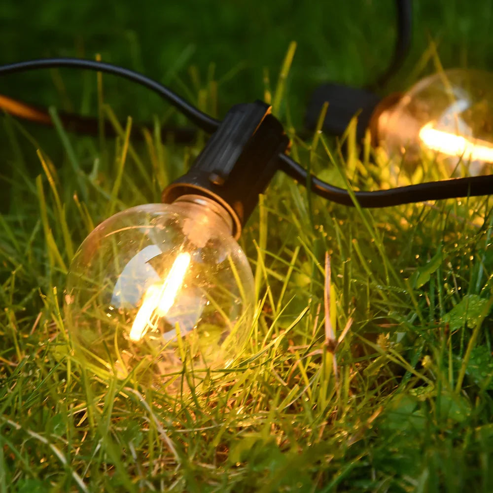 MEELANO Udendørs LED Lyskæde Med Varmt Lys Og Vandtæt Design