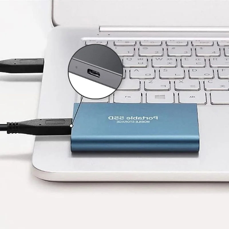 MEELANO Ekstern SSD Drev Aluminium Bærbar Lagring 1050 MBs