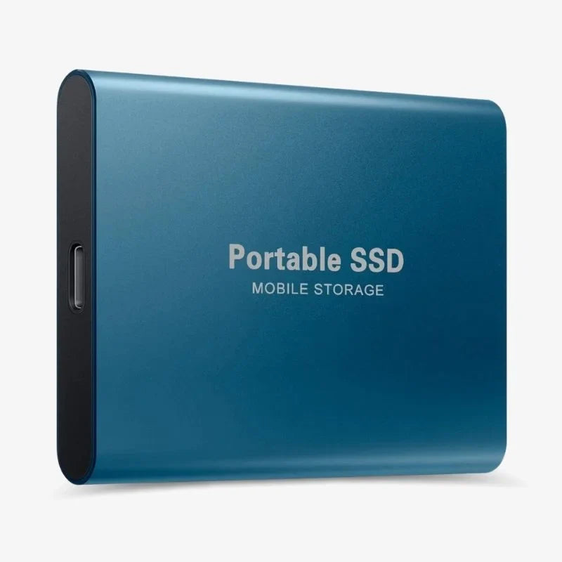 MEELANO Ekstern SSD Drev Aluminium Bærbar Lagring 1050 MBs Blå