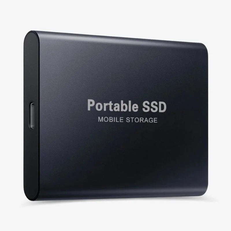 MEELANO Ekstern SSD Drev Aluminium Bærbar Lagring 1050 MBs Sort