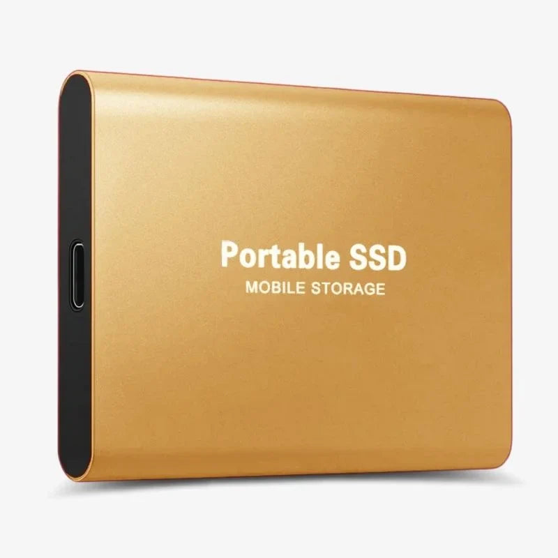 MEELANO Ekstern SSD Drev Aluminium Bærbar Lagring 1050 MBs Guld