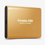 MEELANO Ekstern SSD Drev Aluminium Bærbar Lagring 1050 MBs Guld