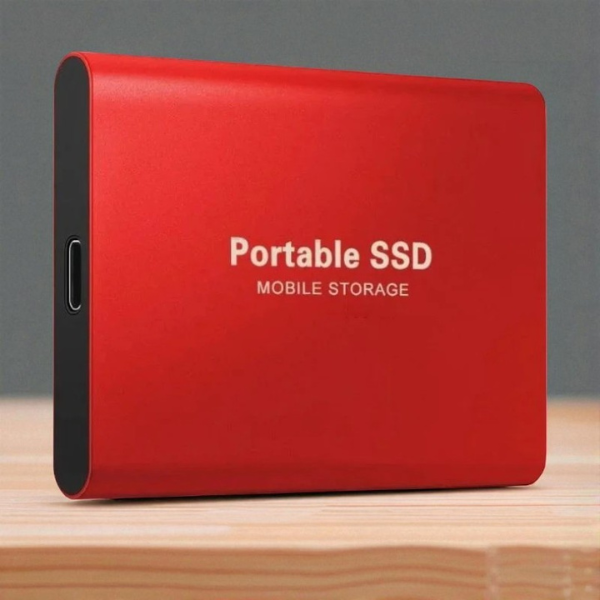 MEELANO UltraVault Ekstern SSD – Lynhurtig 4K-Lagring med Op til 30 TB & 1050 MB/s Hastighed Rød