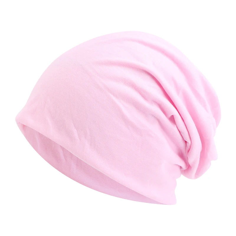 MEELANO Unisex Beanie Efterår Vinter Elastisk Udendørs Sport Hovedtørklæde Tilbehør Lyserød