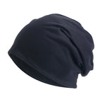 MEELANO Unisex Beanie Efterår Vinter Elastisk Udendørs Sport Hovedtørklæde Tilbehør Sort