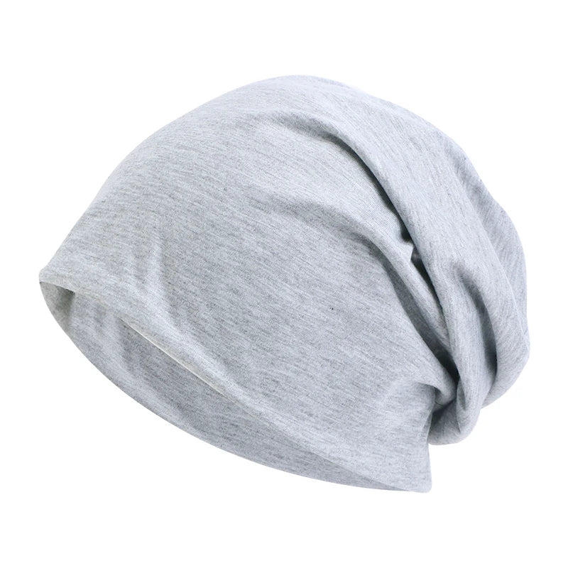 MEELANO Unisex Beanie Efterår Vinter Elastisk Udendørs Sport Hovedtørklæde Tilbehør lys sesamgrå