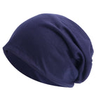 MEELANO Unisex Beanie Efterår Vinter Elastisk Udendørs Sport Hovedtørklæde Tilbehør mørk marineblå