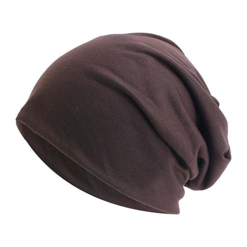 MEELANO Unisex Beanie Efterår Vinter Elastisk Udendørs Sport Hovedtørklæde Tilbehør mørk kaffe