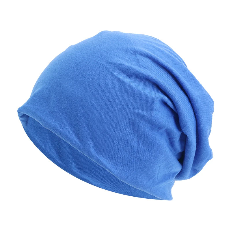 MEELANO Unisex Beanie Efterår Vinter Elastisk Udendørs Sport Hovedtørklæde Tilbehør kongeblå