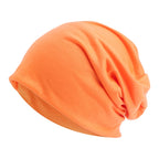 MEELANO Unisex Beanie Efterår Vinter Elastisk Udendørs Sport Hovedtørklæde Tilbehør orange