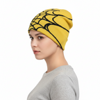 MEELANO Unisex Edderkoppespindstrykt Strikhue Varm Udendørs Pulloverhue Personlighedshue